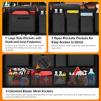 MoKo Trunk Organizer for SUV, Car Organizer with 10 Pockets Large Capacity & 3 Adjustable Straps for Easy Installation,