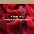 BATTILO HOME Christmas Decor Red Throw Blanket for Couch, Boho Bed Throws for Foot of Bed, Decorative Red Throws for Sofa Liv