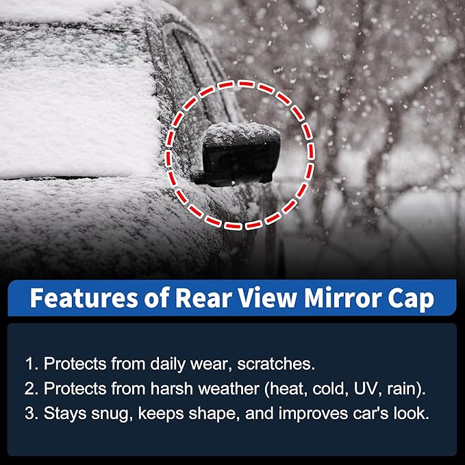 Motoforti Left Side Wing Mirror Cover for Nissan Altima 2019-2024, Car Rear View Mirror Cover Cap No.963746CA9A, Car Exterior Door Side Rearview Mirror Cap Mirror Housing, Glossy Black