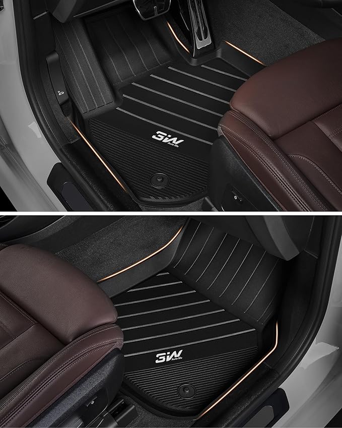 3W Floor Mats Fit for Subaru Outback & Legacy 2020-2025 TPE All Weather Custom Fit Floor Liner for Subaru Outback & Legacy 2025 2024 2023 2022 2021 2020 1st & 2nd Row Car Mats, Black