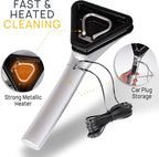 VaygWay Electric Heated Car Window Snow Ice Scraper with Light -Heated Car Auto Windshield Scraper- Extendable 15.8 Feet Long Cord 12V LED Light Heated Melting Ice Snow Scraper, Vehicle Scraper