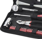 Apollo Tools 56 Piece Compact Metric Auto Tool Set in Zippered Case, Small Mechanic Tool Set for Car Emergency, Motorcycle Re