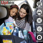 Front-Back Seat Car Organizer Box - Portable Passenger Seat Organizer, Odorless Fabric Car Seat Organizer, Universal Foldable A