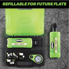 Slime 50158 Flat Tire Repair Kit, Smart Spair Ultra, All-in-One Solution, Repairs and Inflates, Car/Trailer, 10 Min Fix