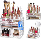 Masirs Clear Cosmetic Storage Organizer, Classy Design, Versatile, Simplifies Your Life