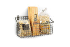 Spectrum Diversified Vintage Wall Mount Storage Basket, X-Large (Pack of 2), Industrial Gray