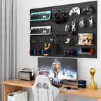 Peg Board Kit, Includes Pegboard and Accessories,with Hooks and Bins,Peg Board Wall Organizer for Office,Ornaments Display,Cr