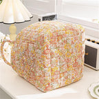 Boho Fabric Storage Basket, Large Capacity Laundry Basket, 12.2'' x 10.23'' x 10.23'' Collapsible Laundry Hamper with Easy Ca