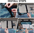 Car Tissue Holder Car Visor Organizer Tissue Box Holder for Car Sun Visor Organizer with Car Vehicle Accessories Essentials Interior for Women Men TealBlue WaveRidge FineLines LayeredWaves