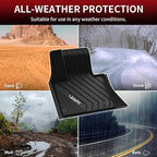 LASFIT Floor Mats for BMW X5 (F15) 2014-2018 / for BMW X6 (F16) 2015-2019, Custom Fit TPE All Weather Floor Liners 1st & 2nd Row Car Mat, Black