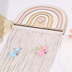 POVETIRE Headband Holder Bow Holder for Girls Hair Bows,Rainbow Hair Accessories Organizer Storage Wall Hanging Display for N