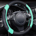 CAR PASS Line Rider Microfiber Leather Sporty Steering Wheel Cover Universal Fits for 95% Truck,SUV,Cars, 14.5-15 inch Anti-S
