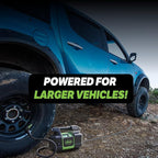Slime 40063 Tire Inflator, Portable Car, SUV, 4x4 Air Compressor, Elite Heavy Duty, Inflate Right Automatic Shut Off, with Digital 99 psi Display, Long Hose and LED Light, 12V, 3 min Inflation