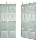 2 Pack- 12 Pocket Over Door Hanging Storage Organizer with 4 Kinds Pouch,Back of Closet Hanging Shelf Storage Organization fo