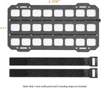 TACNEX Vehicle Rigid MOLLE Panel for Car Visor Organizer EDC Pouch Tool Holster Bag Holder Tactical Gear Rack Truck Equipment Mount Plate Modular Storage Shelf Auto Interior Accessories