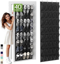 Unjumbly Over the Door Shoe Organizer with 40 Large Breathable Mesh Pockets, Space Saving Shoe Holder, Hanging Shoe Rack for 