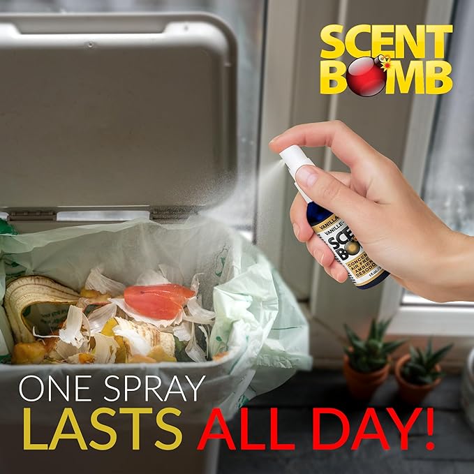 Scent Bomb Air Freshener Spray, Long-Lasting Odor Eliminator - Effective Deodorizer for Home & Car, Fresh Room Spray for Kitc