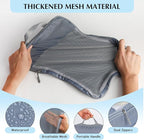 PFEYRPK Lightweight Compression Packing Cubes for Suitcases, Compressible Expandable Travel Packing Organizer with Clear Toil