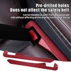 2PCS Car Seat Gap Filler, Soft Foam Leather Seat Side Gap Filler Plug, Fill The Gap Between Seat and Console, Stop Things from Dropping, Universal Interior Car Accessories (Red)