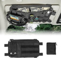 Car Visor Organizer with Coin Pouch, MOLLE Sun Visor Organizer for Cars, Trucks, SUVs, Zipper Pouch Car Accessories for Women Men