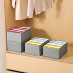 Coorganisers4 Packs T-shirt Drawer Organizers for Clothing,8 Grids Compartment Wardrobe Storage Box, Clothes Organizer for Fo
