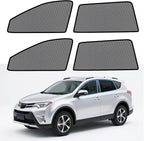 ZATOOTO Car Window Shades for Toyota RAV4 2019-2024, 4 Pack RAV4 Sun Shade Side Window, Breathable Mesh Car Window Screen for Camping Napping Baby UV Protection