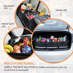 HEYTRIP Large Trunk Organizer With Built-in Leakproof Cooler Bag, 2 Tie-Down Straps, 4 Removable Dividers, Foldable Cover, Buil