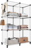 HOMIDEC 6-Cube Storage Organizer, Closet Organizer Storage Shelf Bookcase Bookshelf with Metal Hammer, Storage Cubes Organize