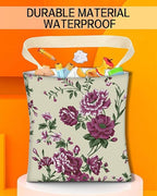 Car Trash Can, Durable Hanging Car Trash Garbage Bag, Cute Automotive Garbage Cans Organizer, Vintage Rose Floral