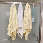 Evelots Over the Door Hooks - 4 Pack - Hangers for Clothes, Towel, Coats, Hats, Handbags - Made of Rubber Coated Steel - Clos