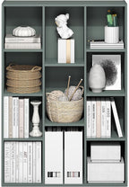 Furinno LUDER Book Shelf, 11-Cube Bookshelf, Reversible Bookcase, 9.4 x 29.1 x 41.7, Easy Assembly, for Living Room, Bedroom,