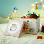 Idea Nuova Winnie the Pooh Collapsible Storage Cube with removable Lid, 10" Wx10 Hx10 D