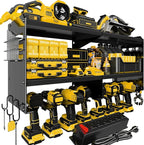 Spampur Power Tool Organizer Wall Mount with Charging Station, 15 Min Assembly & Maximum 420lb Load by Heavy Duty Metal, 8 Sl
