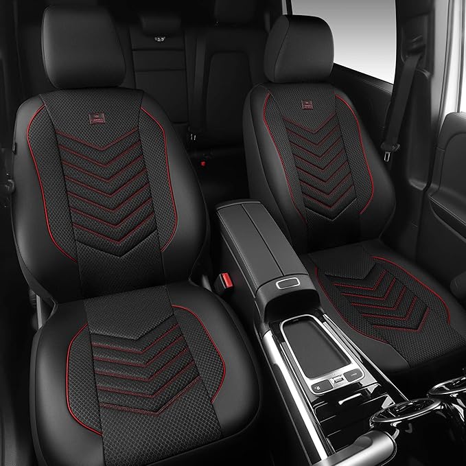 CAR PASS 3D Foam Mesh Leather Car Seat Covers Front Seats, Breathable Front Seat Cover for Cars, Comfortable Universal Fit fo
