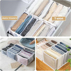 5PCS Wardrobe Clothes Organizer - Foldable Closet Drawer Organizer for Clothes, Portable Closet Organizers and Storage Bins, 