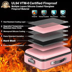 COLCASE Fireproof Document Organizer, Hard Fireproof Waterproof Document Box with Lock Creative Hard-Shell Design Fireproof D