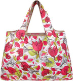 allydrew Large Foldable Tote Nylon Reusable Grocery Bags, 6 Pack