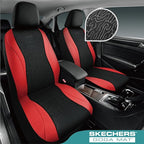Skechers Car Seat Covers,Leather Seat Covers with GOGA Mat Technology,Waterproof Car Seat Covers Full Sets,Airbag Compatible,