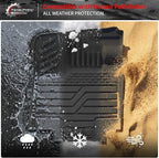 Floor Mats Compatible with 2022-2025 2026 Nissan Pathfinder 7&8 Seats Cargo Mat Cargo Liner TPE Back Seat Cover Protector 2024 Pathfinder Accessories (Trunk Mat with Backrest Mat+Floor Mats)