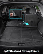 Floor Mats Full Set for Nissan Rogue 2021-2025 2026 Accessories, All Weather Floor Mats Cargo Liner for Back of SUV, Rubber Mats for Car Floor, Custom Fit Mat Heavy Duty Trunk Liner Black