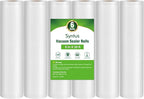 Syntus Vacuum Sealer Bags for Food, 6 Rolls 8" x 20' Commercial Grade Bag Rolls, BPA Free Food Vac Bags for Storage, Meal Pre