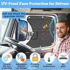2PCS Side Window Sunshades for Semi-Truck,23.6x21.6inch Car Side Window Shade RV Semi Truck Accessories