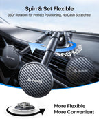 【True Military-Grade】andobil 3 in1 Magnetic Phone Holder for Car Dashboard Windshield Vent 【Upgrade Suction & Strongest Magnet】Retractable for MagSafe Car Mount for iPhone 17 16 15 14 Pro Max Sumsung