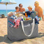 Extra Large Canvas Tote Bag - Big Reusable Grocery Shopping Heavy Duty Foldable