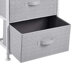 Amazon Basics Fabric 4-Drawer Storage Organizer Unit for Closet, Bedroom, White