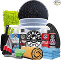 Chemical Guys Car Detailing Kit, Car Cleaning Kit with Total Interior Cleaner & Protectant, Sprayable Wheel Cleaner, Car Wash