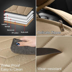 Leather Car Seat Covers Full Set, Waterproof Faux Leather Seat Covers for Cars, Non-Slip Car Interior Covers Universal Fit fo