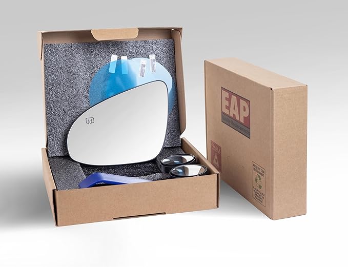 EAP Driver Side Mirror Glass Compatible with Toyota Camry 2012-2017, Avalon 2013-2018, Heated, 8790706020 8790707010 8790707020 8794706410 8794706400 TO1324119 TO1324118