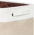 Kntiwiwo Foldable Storage Bin Collapsible Fabric Storage Basket Cube with Durable Handles Closet Organizer Bins for Organizin