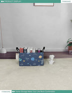 FANKANG Storage Bins, Nursery Hamper Canvas Laundry Basket Foldable with Waterproof PE Coating Large Storage Baskets for Kids
